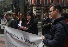 Los periodistas de Valladolid vuelven a concentrarse por la Libertad de Prensa Manifestacion-APV
